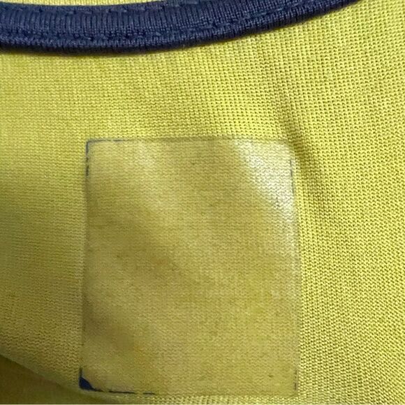 THE NORTH FACE YELLOW BLACK LOGO CREW NECK LONG SLEEVE TEE SHIRT YOUTH L - Picture 4 of 8